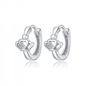 Cercei din argint -Crown ear buckles- ARG90C - Img 2