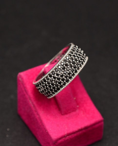 Inel Argint 925 cu Zirconii Black Onix ARG173C - Img 1