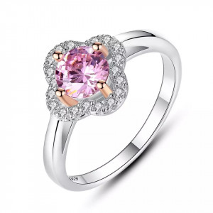 INEL ARGINT CU Zirconiu --Pink Crystal-- arg381M - Img 5