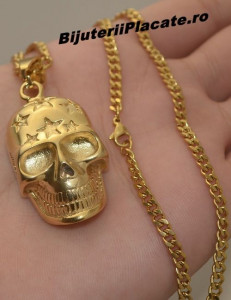 Lant Cu Pandantiv Inox -SKULL- LC24