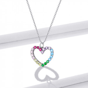 Lantisor Cu Pandativ DIn Argint -- Inima Love-- ARG413A - Img 2