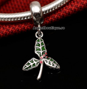 Talisman din argint -FRUNZA VERDE- CHA1042 - Img 2