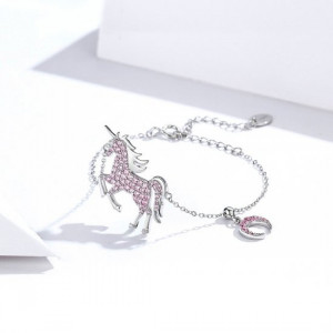 Bratara Din Argint Unicorn Fantasy Arg382D - Img 3