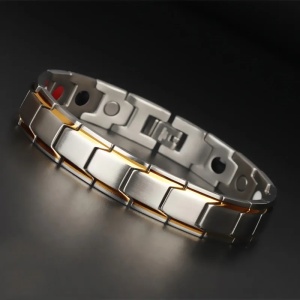 Bratara Inox Magnetica Argintie cod B863F - Img 1
