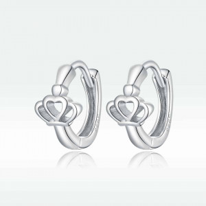 Cercei din argint -Crown ear buckles- ARG90C - Img 3