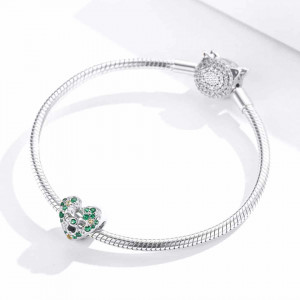 Charm Argint Talisman -INIMA Verde Safir si Infinit- CHA1093A - Img 4