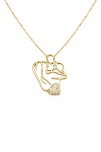 Colier din argint Happy Mom Gold Arg153E