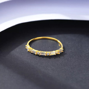 Inel din Argint Placat Gold-- Arg56C - Img 5