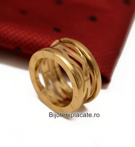 Inel inox Dama model asemanator BVLGARI IF635 - Img 4