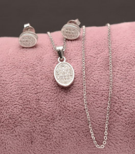 Set Argint 925 Rodiat Simple Whisper OVALI SET265 - Img 1