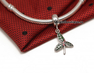 Talisman din argint -FRUNZA VERDE- CHA1042 - Img 3