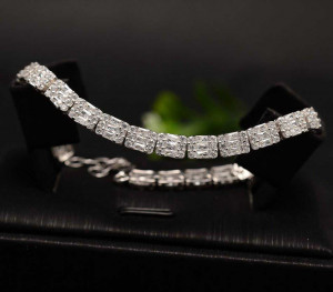 Bratara din Argint Jagged Baguette ARG370 - Img 2