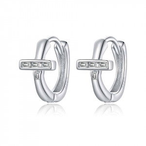 Cercei din argint -Triangular ear buckles- ARG85A - Img 8