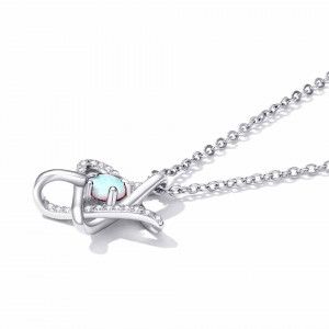 Lantisor Din Argint --- OPAL STAR --- Arg368E - Img 2