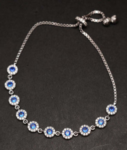 Bratara din argint Blue Eye Crystal Link ARG277C - Img 4