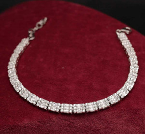 Bratara din Argint Jagged Baguette ARG370 - Img 3