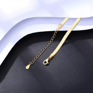 Colier Din Argint Model SNAKE Gold Arg387 - Img 3