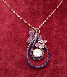 Colier din argint Special Butterfly ARG334C - Img 2