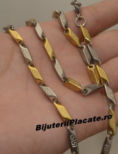 Set Lant+Bratara inox Model Versace S202 - Img 2