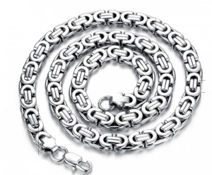 Set Lant Si Bratara Inox Model Byzantine Cod S77 - Img 3