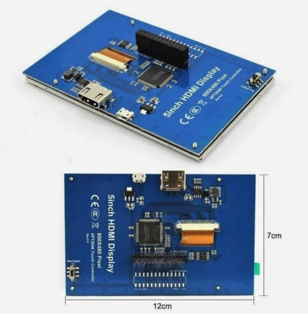 Display touch screen 5 inch Raspberry Pi 3 800x480 - Img 3