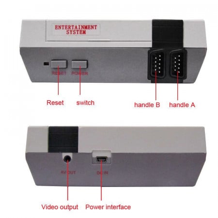 Consola retro 8-bit 620 jocuri Entertainment System NES replica - Img 3