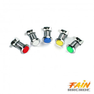 Buton iluminat cromat