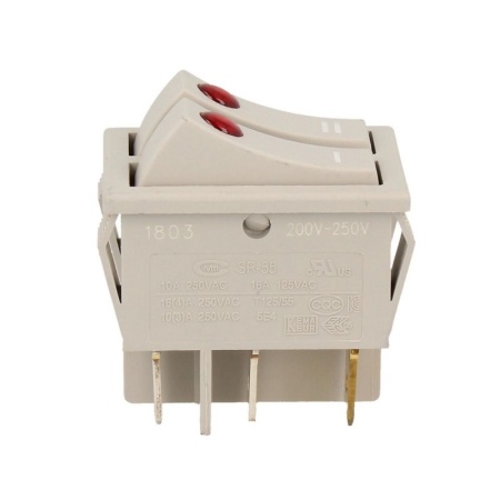 Intrerupator dublu cu led Delonghi 16A 250V 5108007800 Original