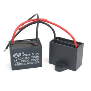 Condensator capacitor pornire motor aer conditionat cu fire 4uF-450V