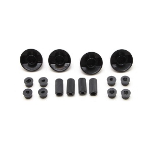 Butoane aragaz universal set 4 buc. NEGRU + ADAPTOARE