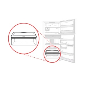 Sertar pentru frigider combina frigorifica Lg ACQ85555205 Original
