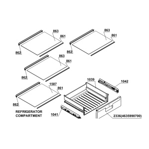Capac sertar frigider Arctic Beko Grundig Original