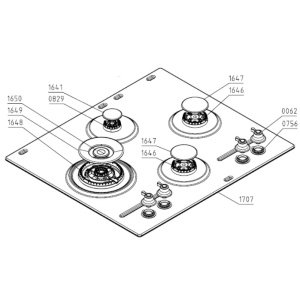 Set arzator si capac plita incorporabila Gorenje Original