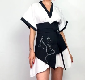 Rochie kimono mini - Img 1