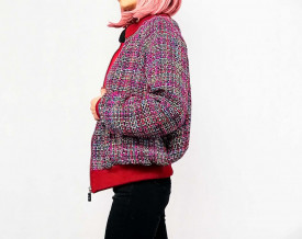 Jacheta Bomber Pink Dots - Img 2