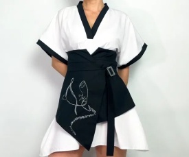 Rochie kimono mini - Img 4