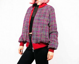 Jacheta Bomber Pink Dots - Img 3