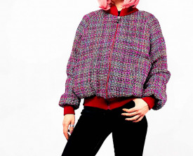 Jacheta Bomber Pink Dots - Img 4