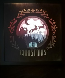 Merry Christmas Shadowbox - Img 1