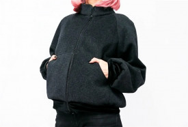 Gray Bomber Jacket - Img 2