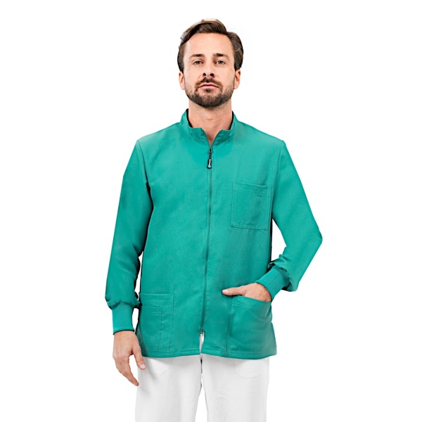 Bluze medicale fara calcare, Quick Next verde, maneca lunga