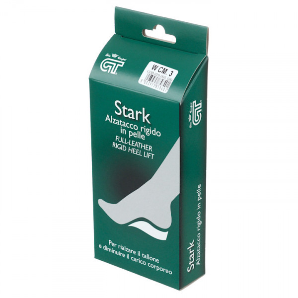 Talonete inaltatoare rigide, 3 cm, piele naturala, GT Stark