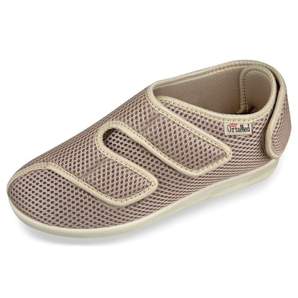 Pantofi medicali calapod lat femei OrtoMed 6051-T22 bej