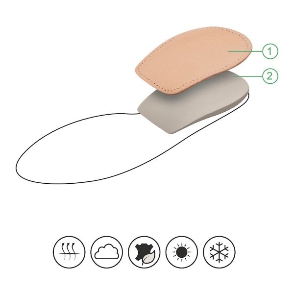 Talonete inaltatoare Tacco FussForm Ortho-medical