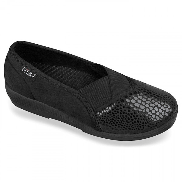 Balerini ortopedici pentru femei OrtoMed 6103-S28 negru