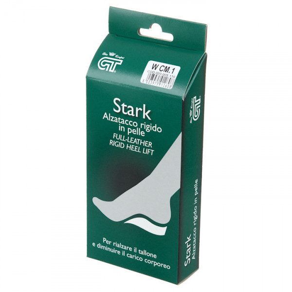 Talonete inaltatoare rigide, 1 cm, piele naturala, GT Stark