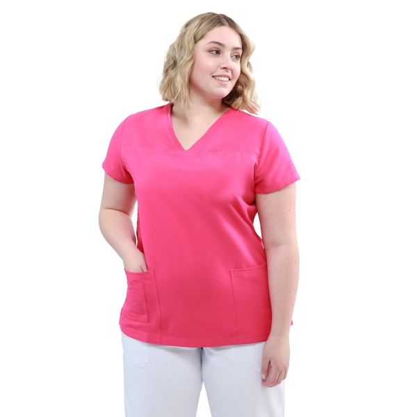 Bluze medicale care nu se calca, Quick Smart fucsia