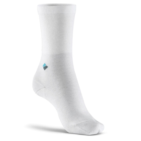 Sosete pentru diabetici, 22% fir argint pur, BonnySilver® 511 alb