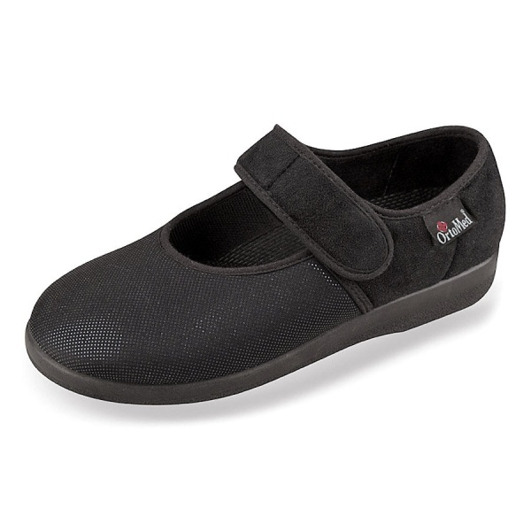 Pantofi ortopedici stretch pentru monturi OrtoMed 6047-S97 negru