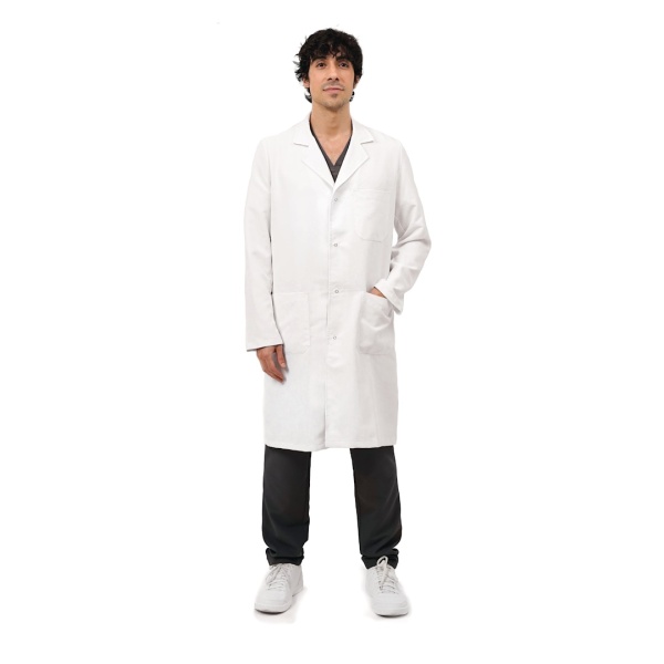 Halate medicale albe, autoclavabile, Quick Simply, maneca lunga
